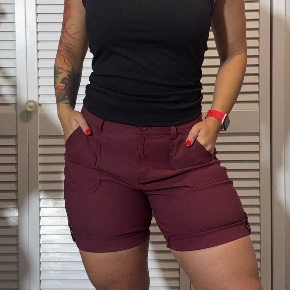 Eddie Bauer Women's Dark Red Shorts